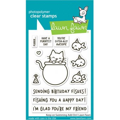 Lawn Fawn Stempel - Keep on Swimming Add-On